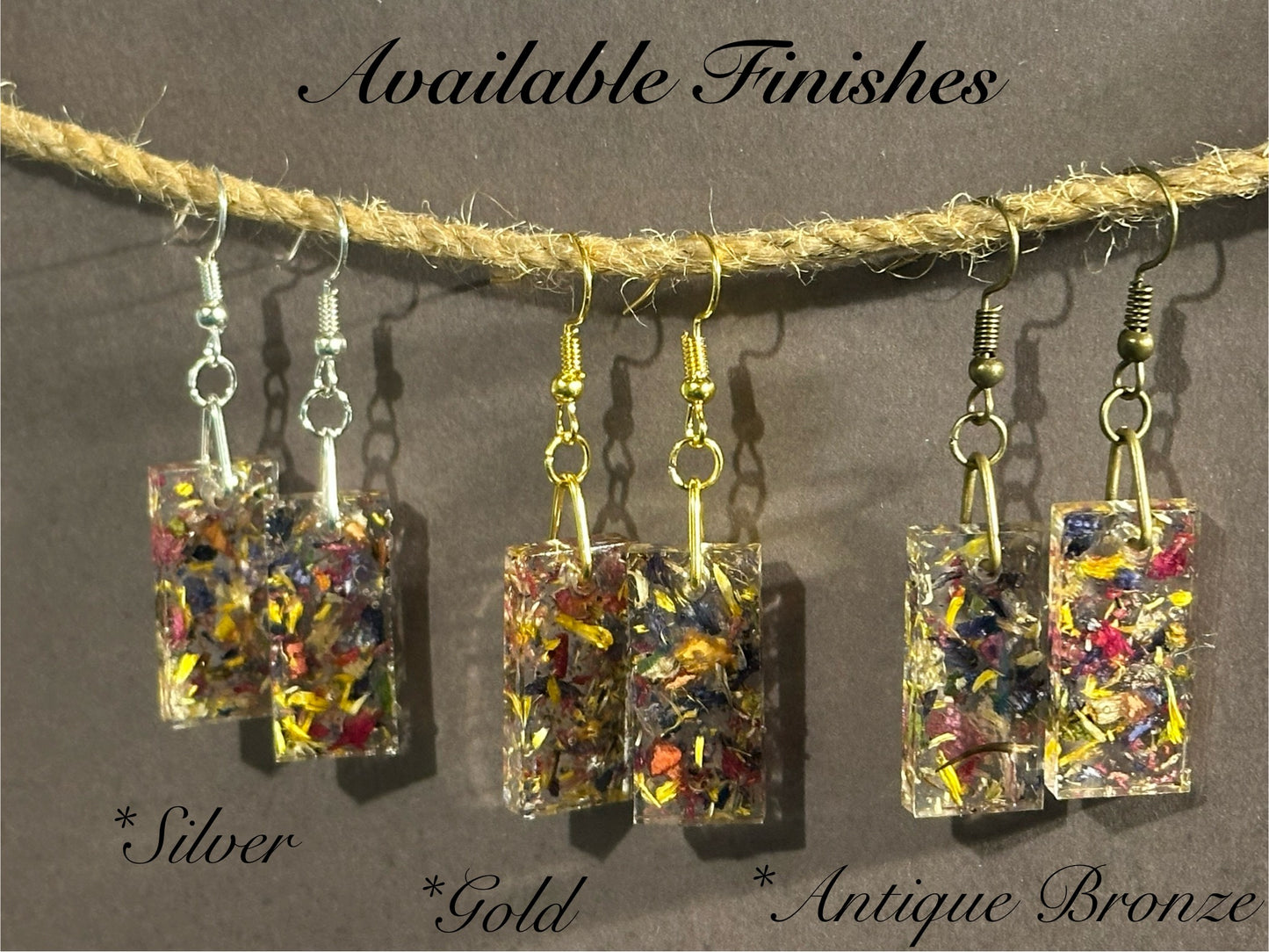 Wildflower Dangle Earrings (1”)